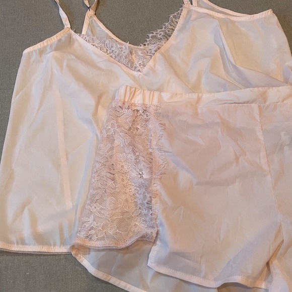 French Connection Matching Set light pink lace size large - Picture 3 of 6